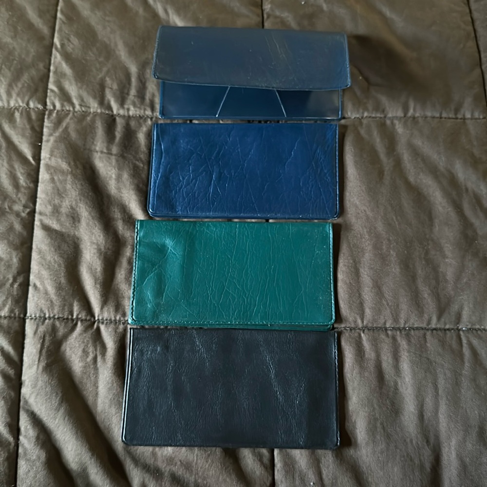 Assorted Vinyl Plastic Standard Checkbook Covers